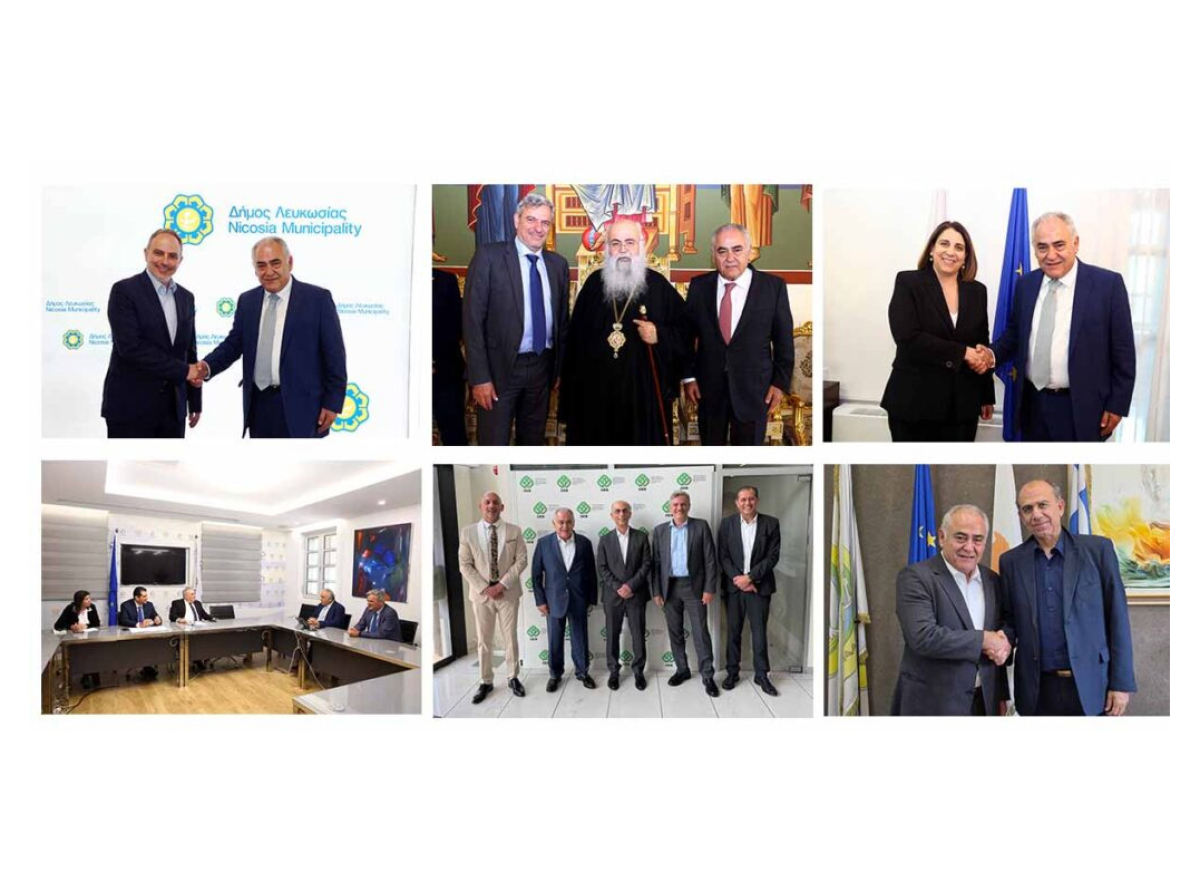 Επαφές του Γ. Χατζηθεοδοσίου στην Κύπρο με στελέχη της κυβέρνησης, φορέων επιχειρηματικότητας, τον Αρχιεπίσκοπο και Δημάρχους